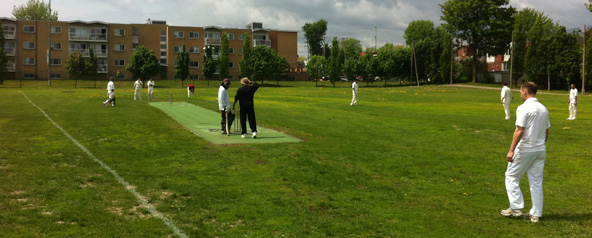 At 1.30 pm, the match got underway